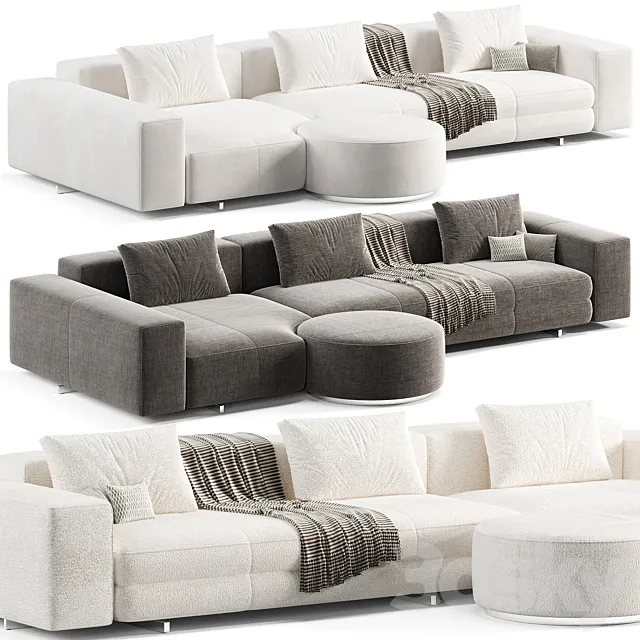 Minotti Yves Sofa 2 3ds Max