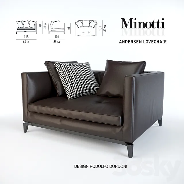 Minotti_Andersen_Lovenchair 3DSMax File