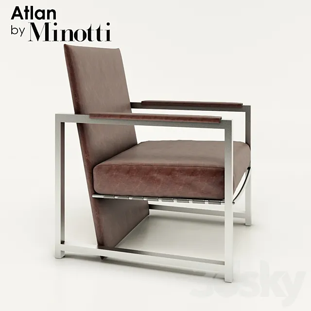 Minotti_Atlan Armchair 3DS Max Model