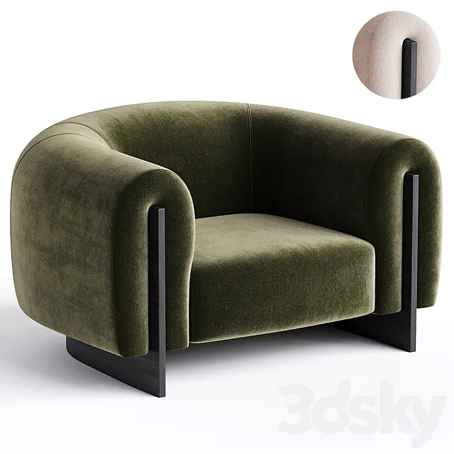 MINUIT ARMCHAIR by STEPHANE PARMENTIER 3DS Max Model