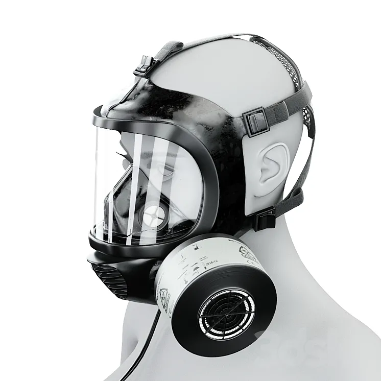 MIRA Safety Gas Mask 3DS Max Model