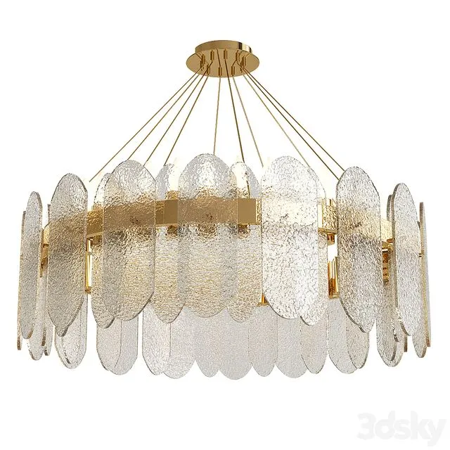 mirabelle blurry crystal modern chandelier 3dsMax Model