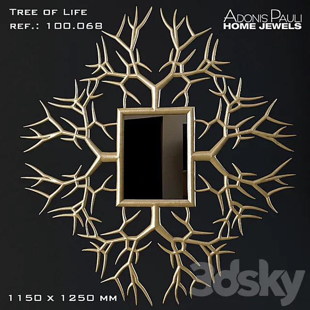 Mirror Adonis Pauli Tree of Life 3DS Max Model