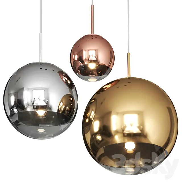 Mirror Ball by Tom Dixon Pendant Lamp 3DS Max Model
