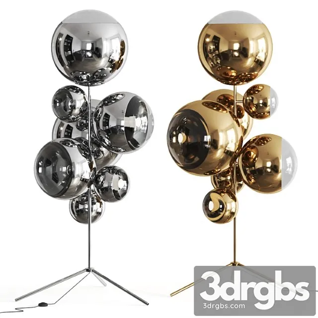 Mirror ball gold stand chandelier by tom dixon floor lamp