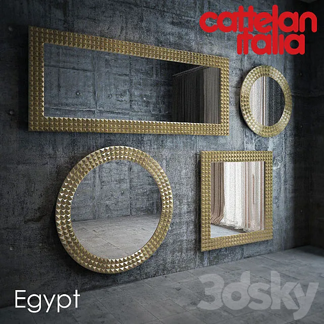 Mirror Cattelan Italia Egypt 3DSMax File