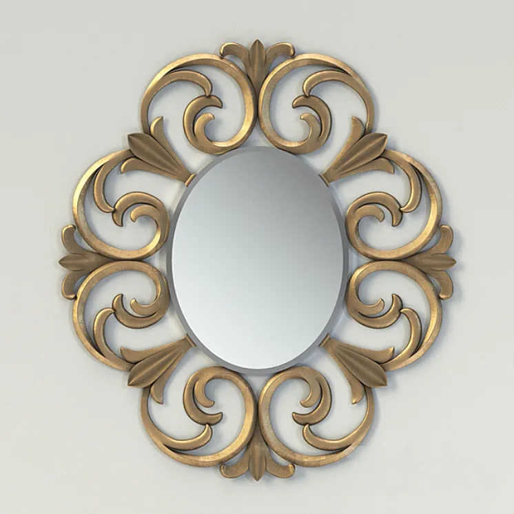 Mirror Christopher Guy Foliage oval (50-2854) 3DS Max