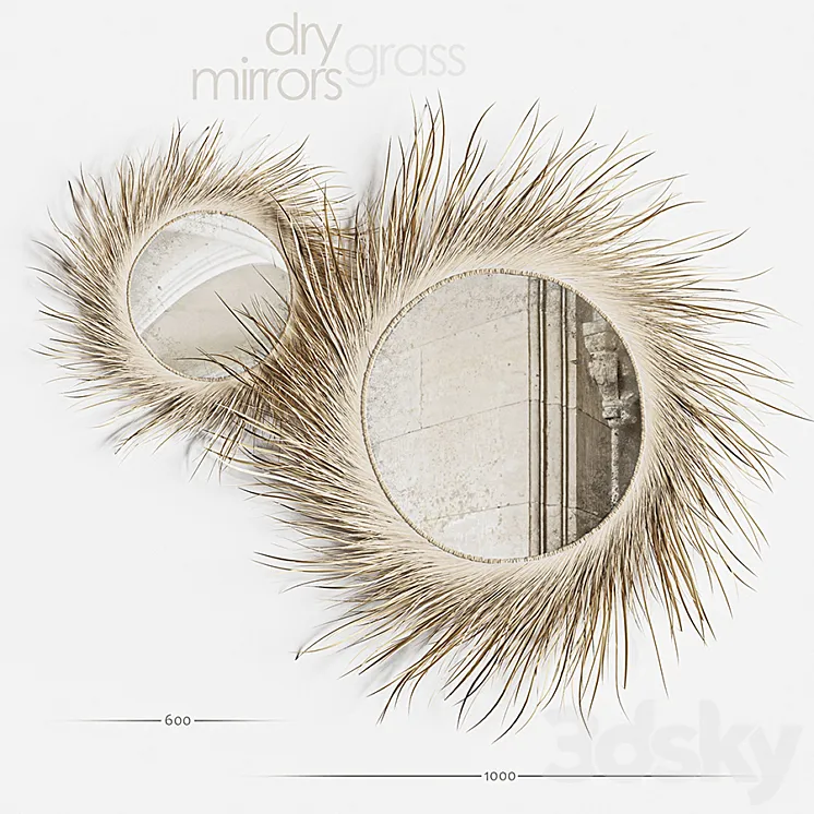 Mirror Dry Grass 3DS Max