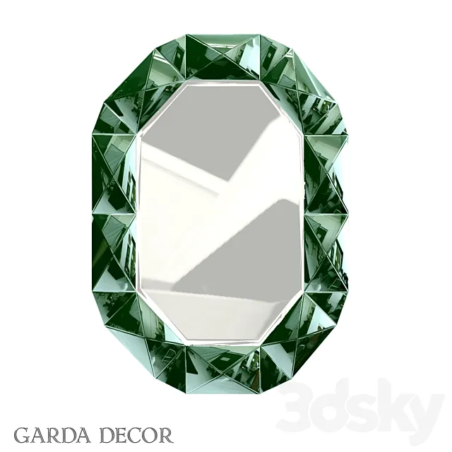 Mirror in Green Mirror KFG079 Garda Decor 3DSMax File