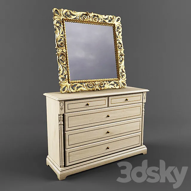 Mirror Mirandola dresser Joype 3DS Max Model