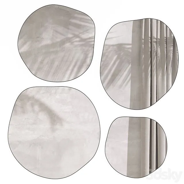 Mirror Set Ornica La Redoute 3dsMax Model