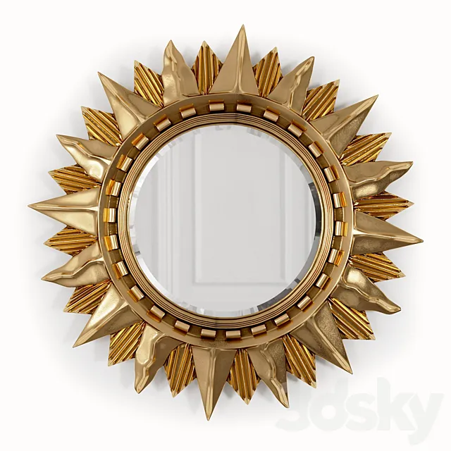 Mirror-sun Sol Gold 3DSMax File