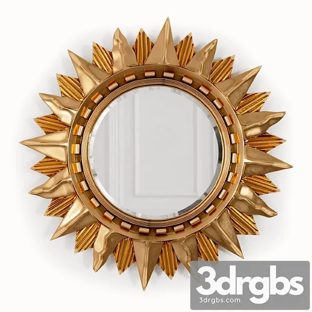 Mirror-sun sol gold