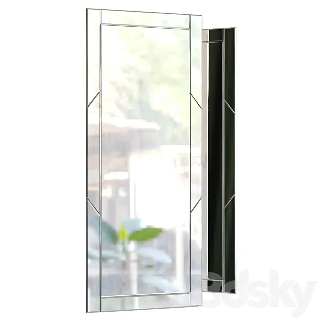 Mirror with facet for the hallway 3ds Max