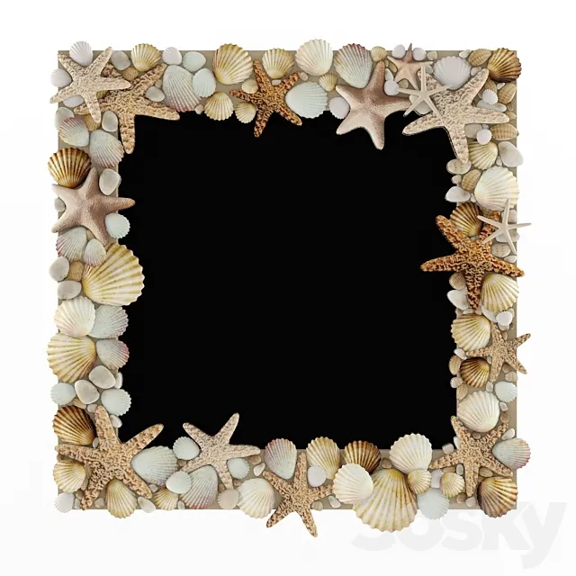 Mirror with shells 3DSMax File