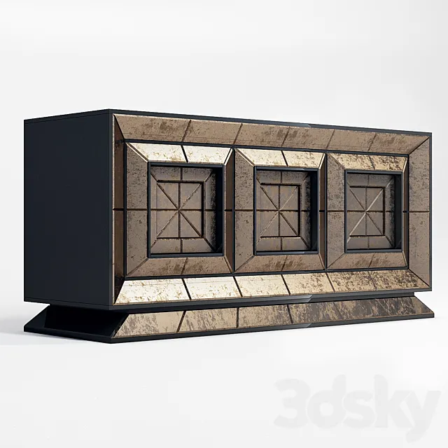 Mirrored Cupboard AV-01003 3DSMax File