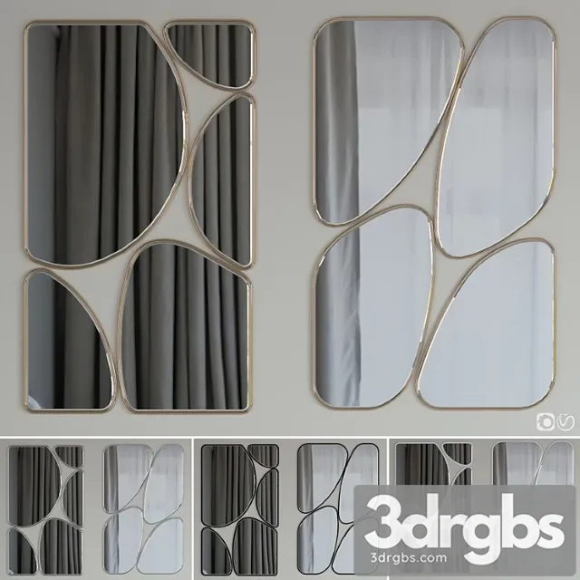 Mirrors Quadrant Set 02 3dsmax Download