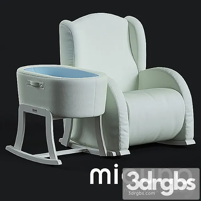 Miscellaneous Set micuna flor armchair and cot 3dsmax Download