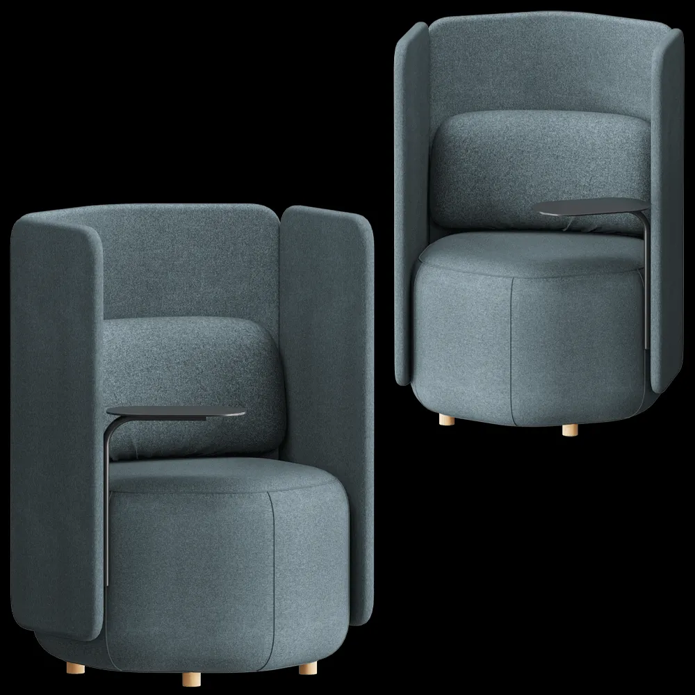 MISSANA – Armchair with table Hex 3ds Max