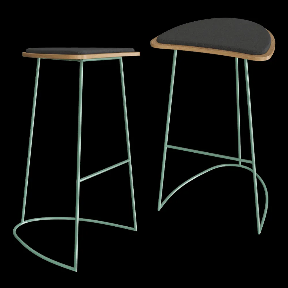 MISSANA – Bar stool without backrest 3ds Max