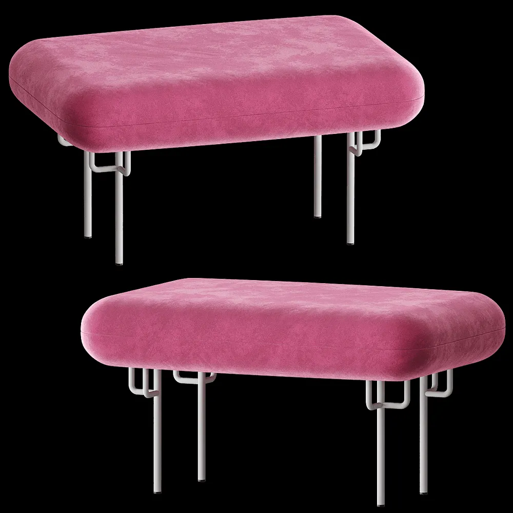 MISSANA – Bench Ottoman Elk 3ds Max
