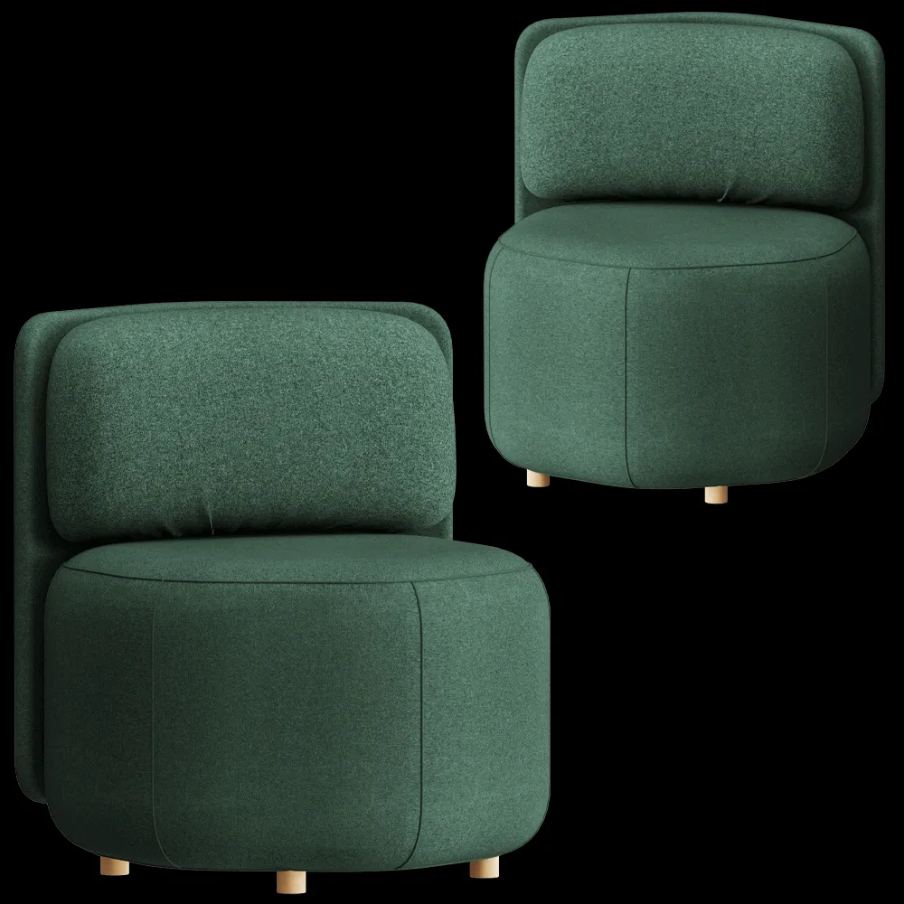 MISSANA – Low armchair Hex 3ds Max