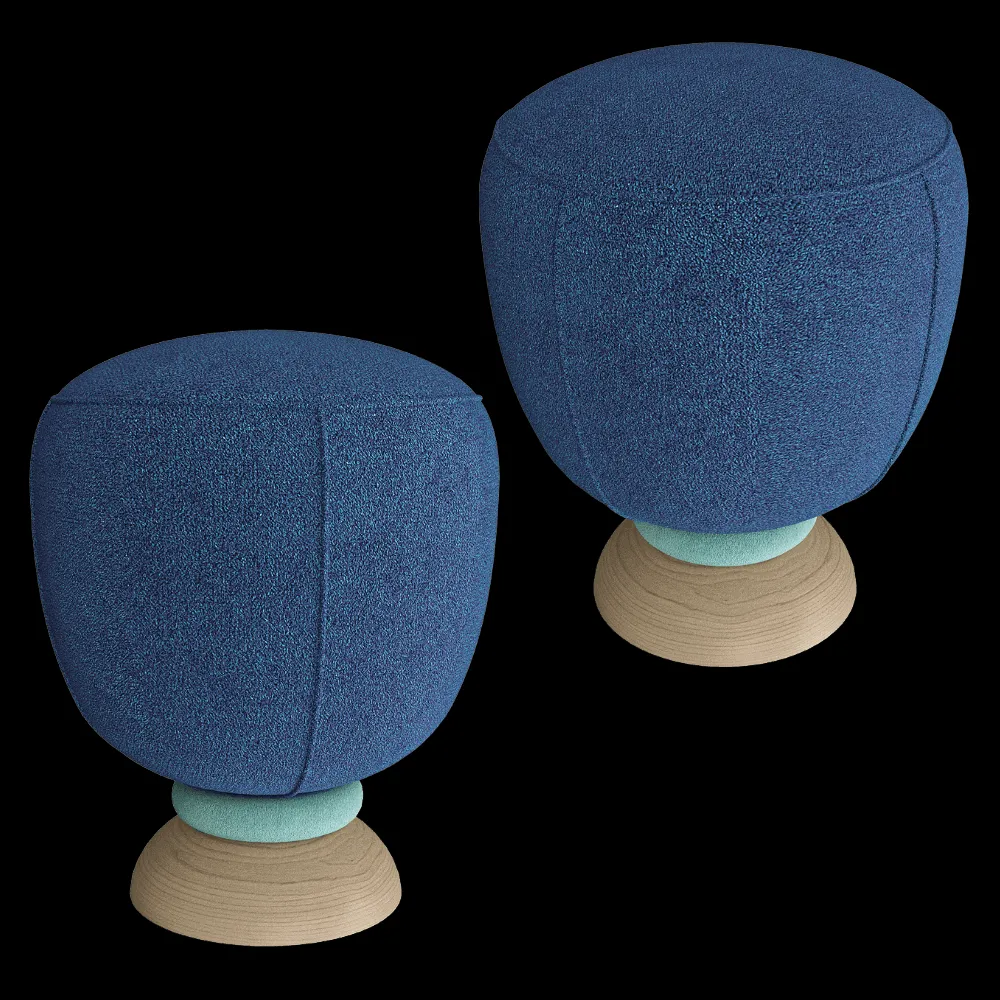 MISSANA – Toadstool Small Ottoman 2 3ds Max