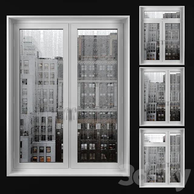 Misted windows 3DS Max Model