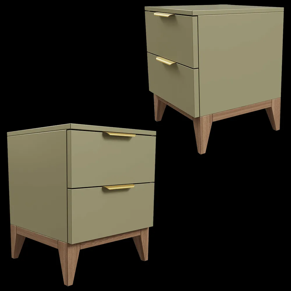 Mister Room – Bedside table DIAMOND WOOD 17 3ds Max