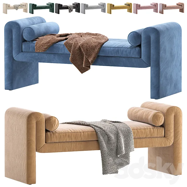 Mitchell Accent Bench By Burke Decor_Скамейка Митчелл Акцент 3DS Max Model