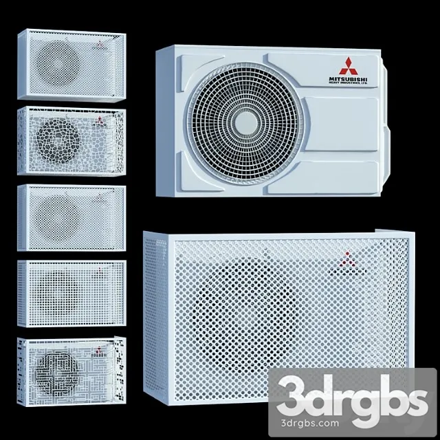 Mitsubishi Air Conditioner A Set of Decorative Boxes 3dsmax Download