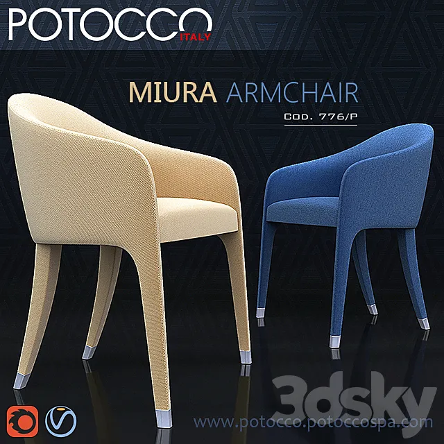 MIURA ARMCHAIR 3DS Max Model