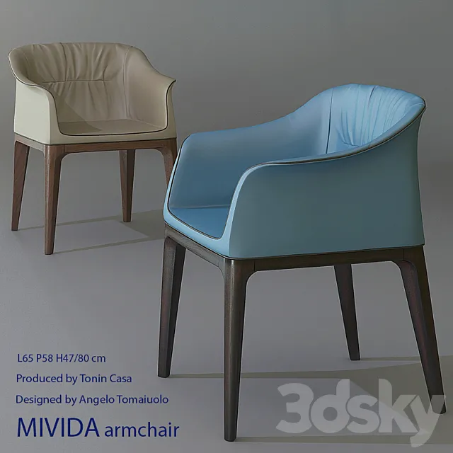 MIVIDA armchair 3DS Max Model