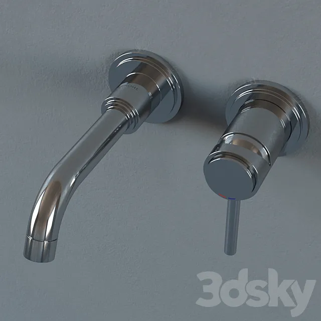 Mixer Grohe Atrio Two-hole basin mixer S-Size 3ds Max