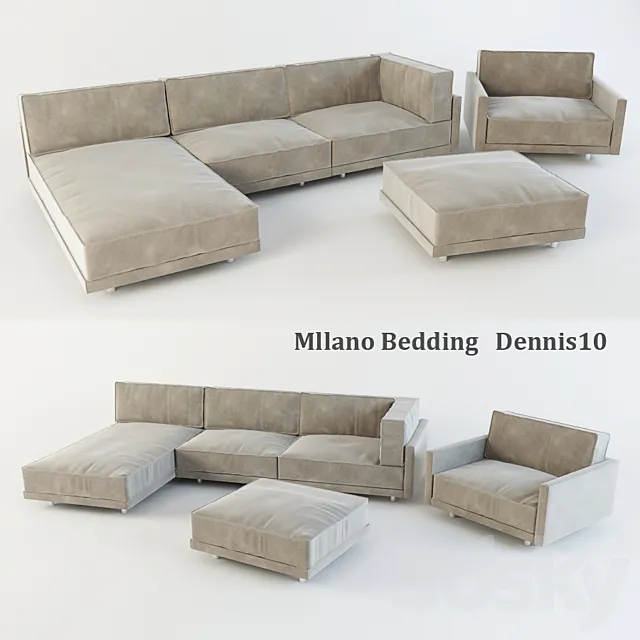 Mllano Bedding _ Dennis10 3DS Max Model