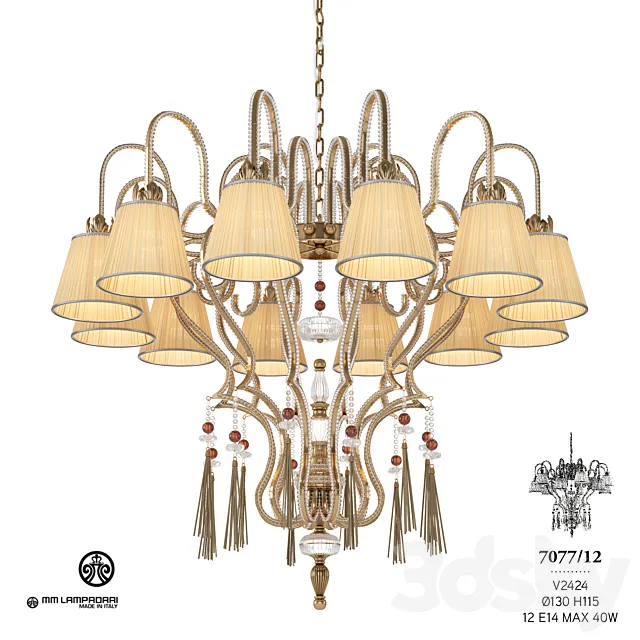 MM Lampadari 7077_12 3DS Max Model