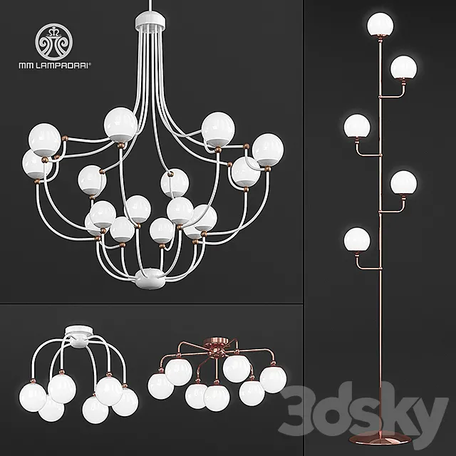 MM lampadari Dots Set 3ds Max