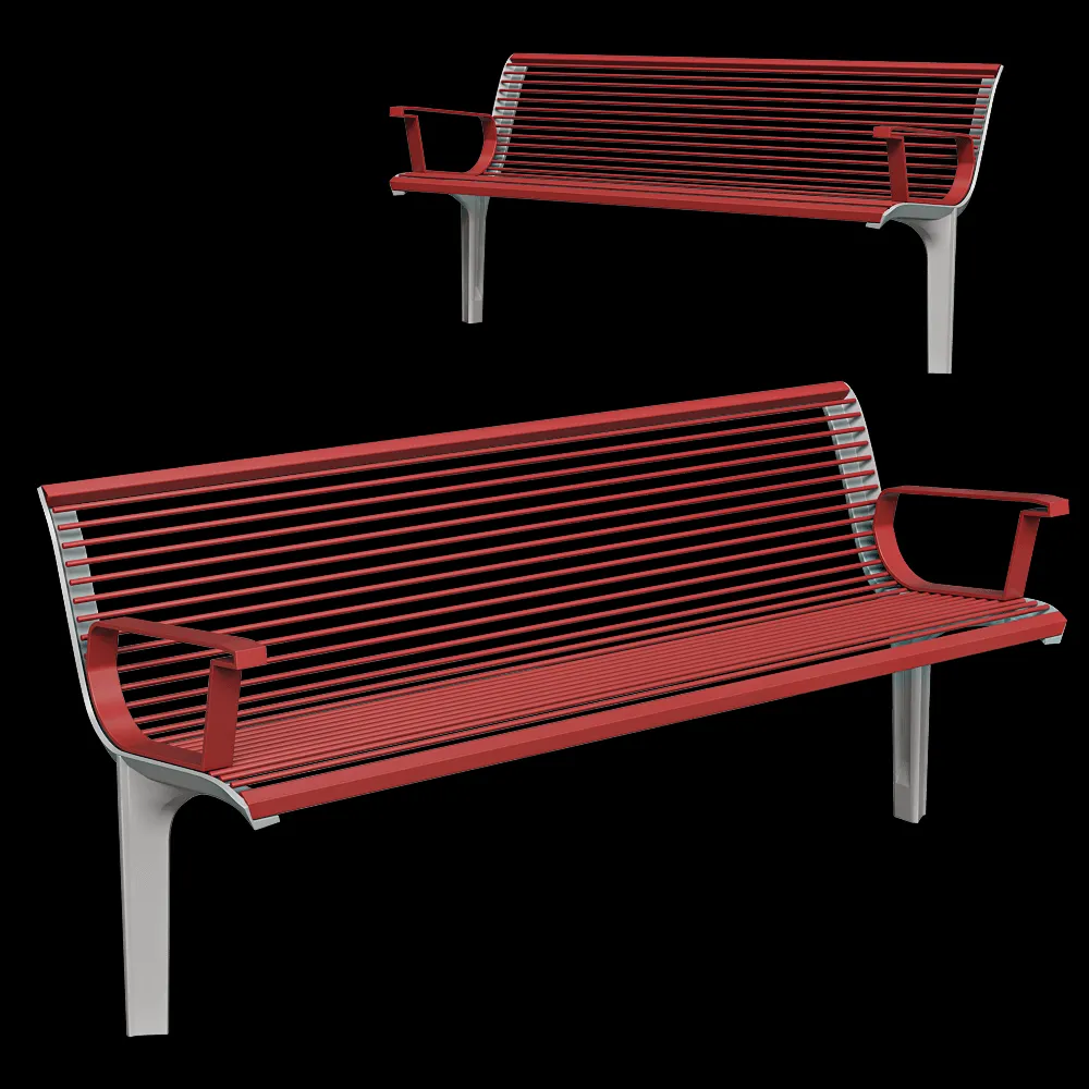 mmcité – Bench Emau Solo 3ds Max
