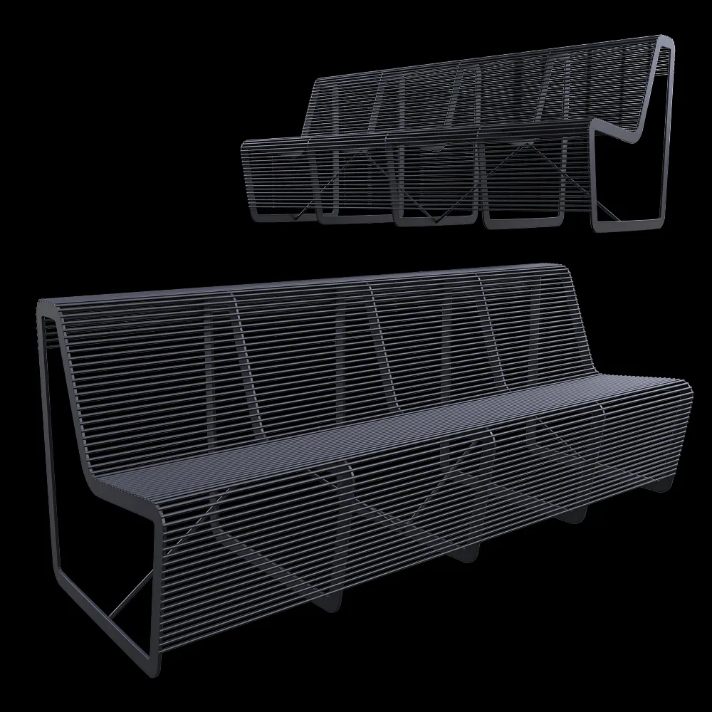 mmcité – Bench LIMPIDO 3ds Max