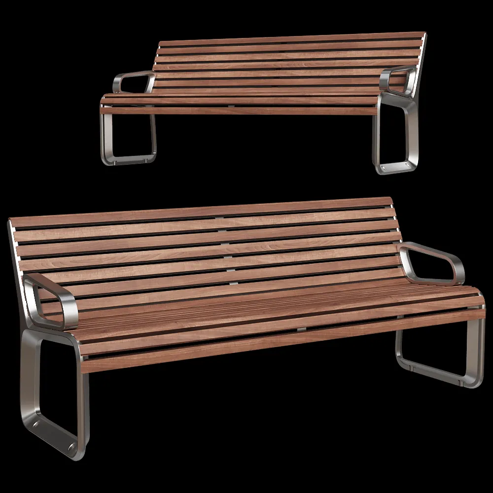 mmcité – Bench PORTIQOA 3ds Max