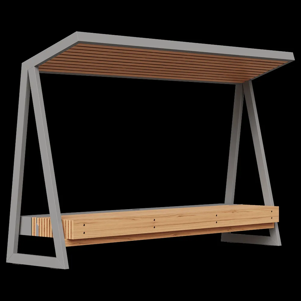 mmcité – Bench Solar Powered 3ds Max
