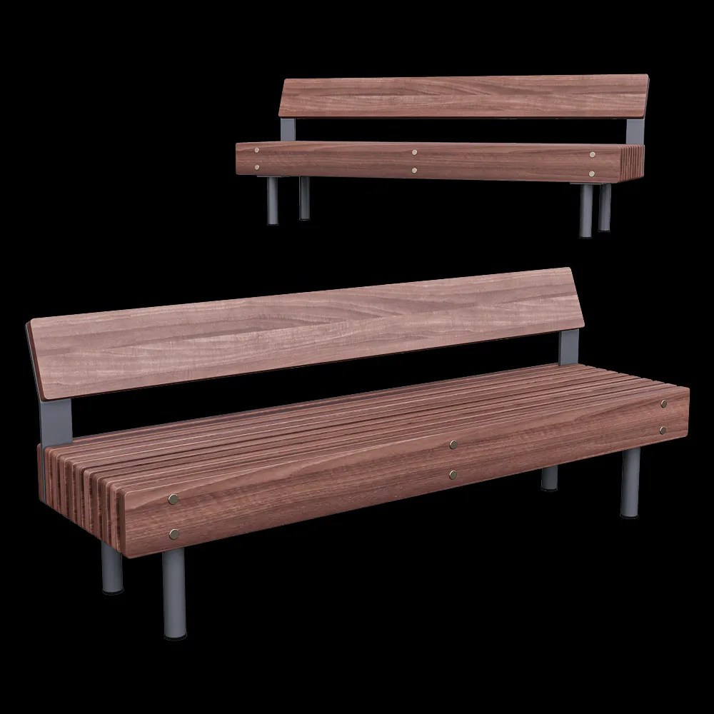 mmcité – Bench WOODY 3ds Max