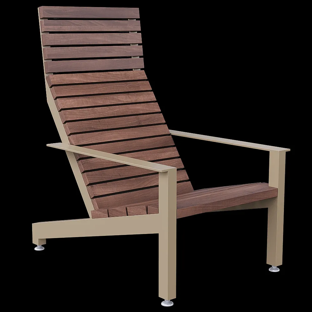 mmcité – Chaise lounge Rivage 3ds Max