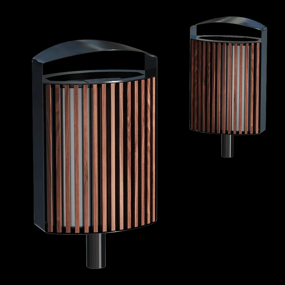 mmcité – Outdoor litter bins Lena 3ds Max