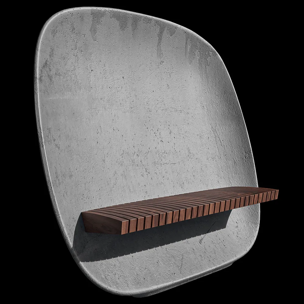 mmcité – Park bench Satellite 3ds Max