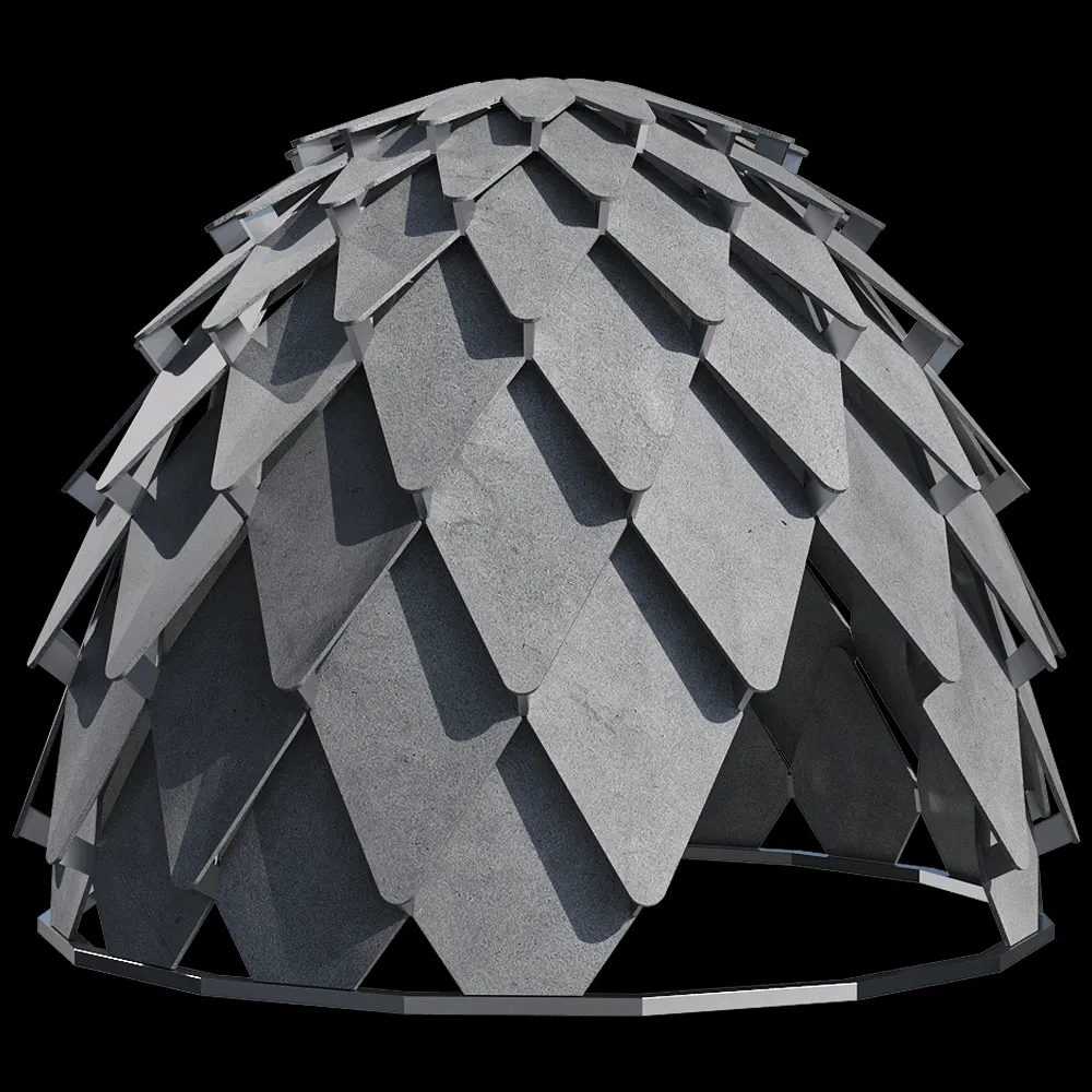 mmcité – Park gazebo Pinecone 3ds Max