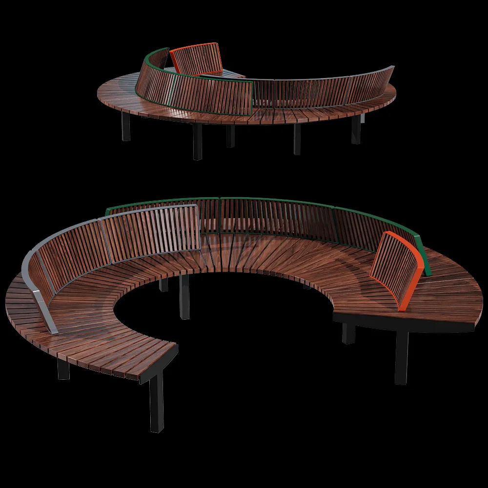 mmcité – Seating element Lago 3ds Max