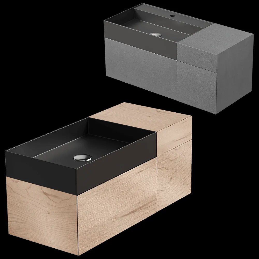 Moab80 – Cabinet with washbasin LES09S 3ds Max