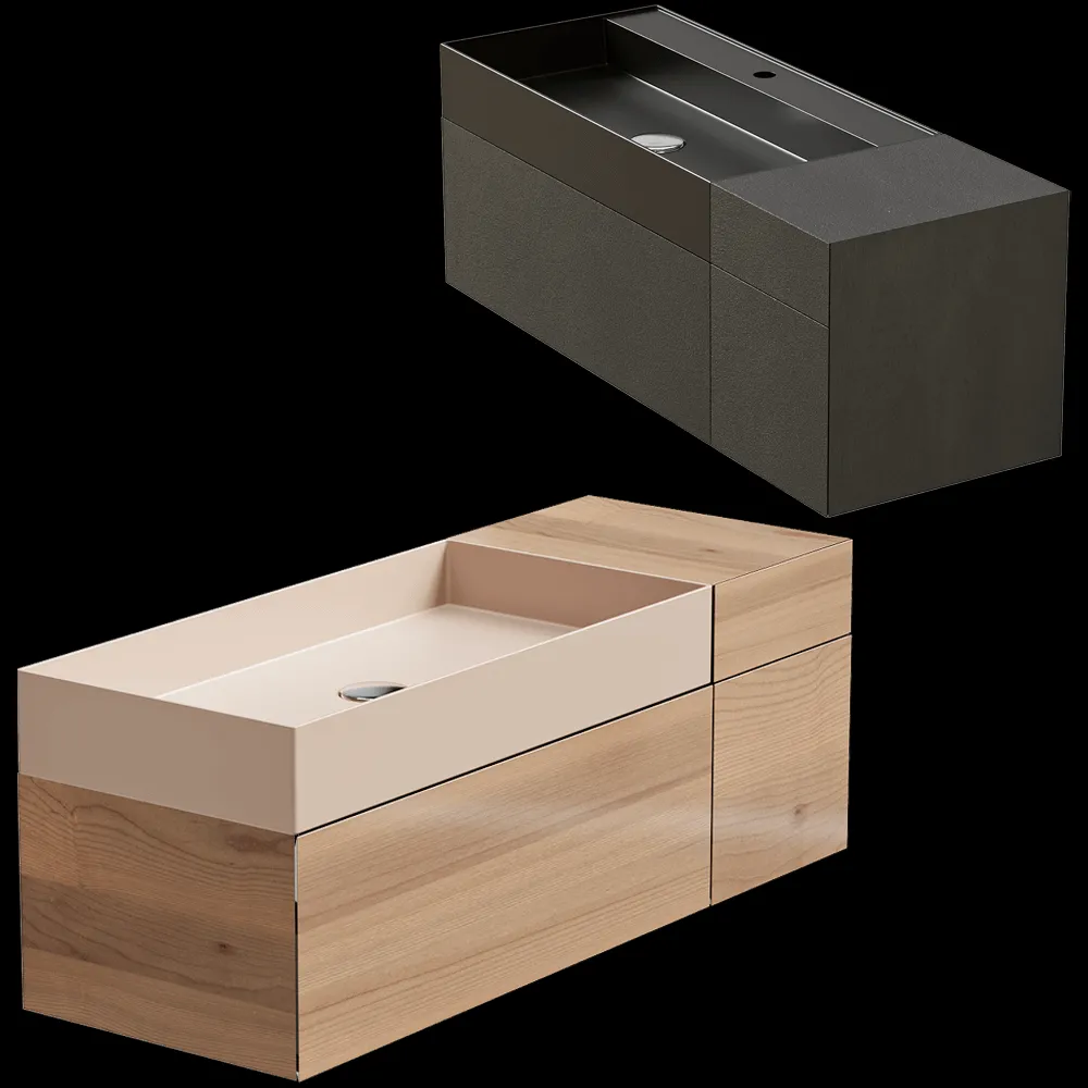 Moab80 – Cabinet with washbasin LES11S 3ds Max