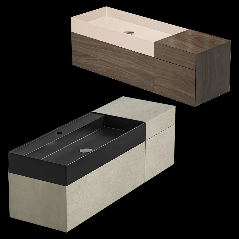 Moab80 – Cabinet with washbasin LES13S 3ds Max